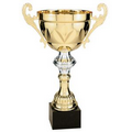 Cup Trophy, Gold - Marble Base - 9" Tall